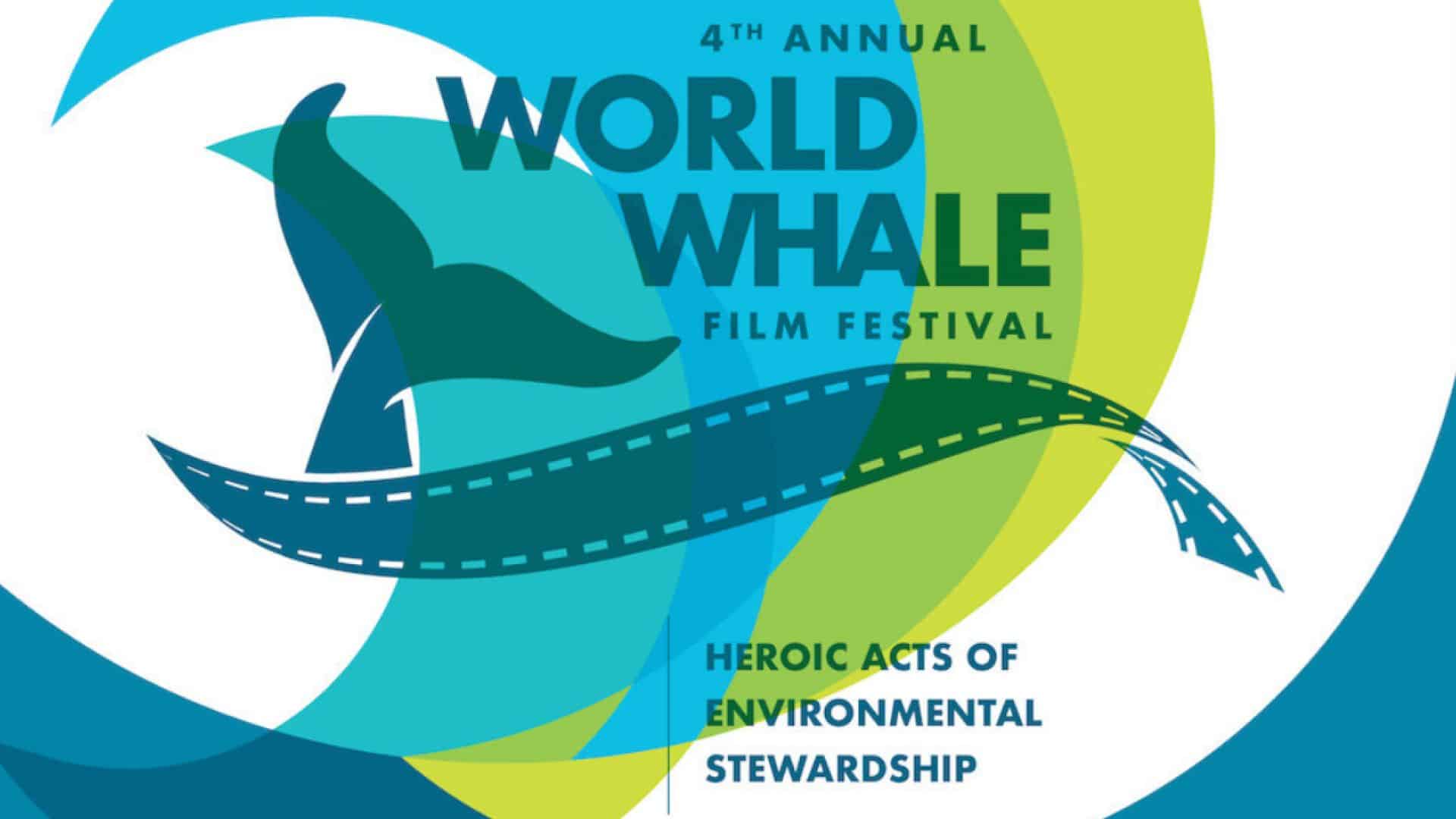 The logo of the 4th annual World Whale Film Festival.
